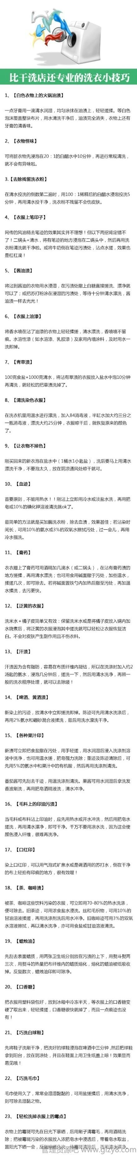 比干洗店还专业的洗衣小技巧