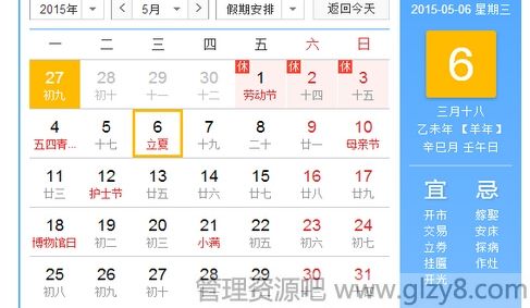 2015立夏节气是几月几日