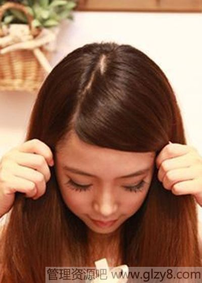 长刘海怎么编好看
