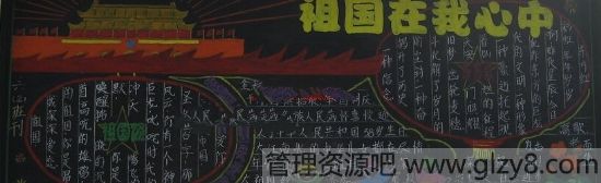 祖国在我心中黑板报图文资料