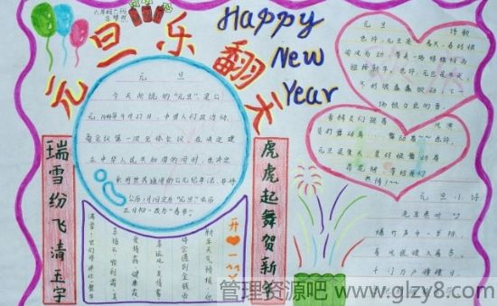 有关新年手抄报文字资料2015