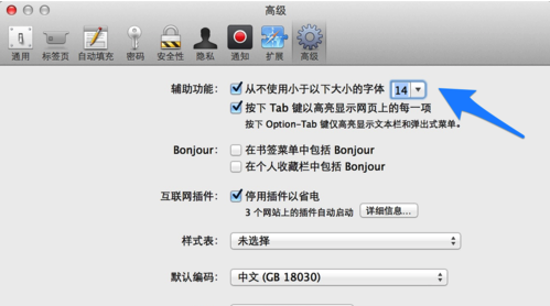 苹果Safari浏览器怎么设置字体大小