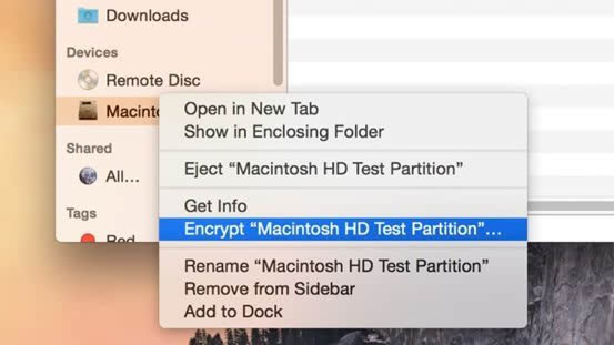 Mac分区加密怎么用?