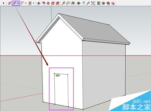 SketchUp绘图软件怎么绘制3D小房子？