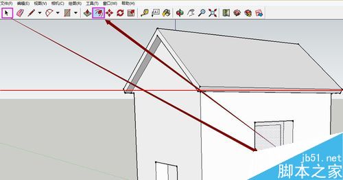 SketchUp绘图软件怎么绘制3D小房子？