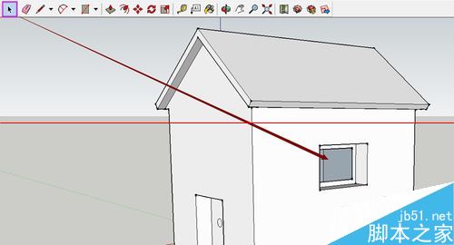 SketchUp绘图软件怎么绘制3D小房子？