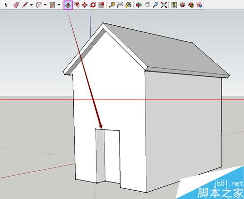 SketchUp绘图软件怎么绘制3D小房子？