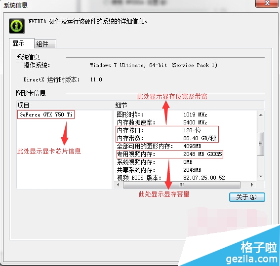 Nvidia显卡怎样查看显存大小及硬件相关信息