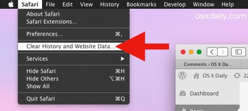 Mac版Safari浏览器浏览记录清理方法