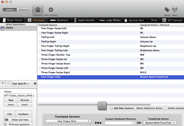 Bettertouchtool for mac设置教程