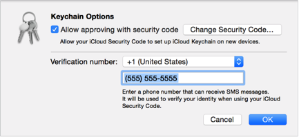 OS X Yosemite: 设置 iCloud 钥匙串