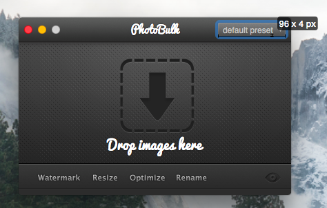 Dimensions for mac