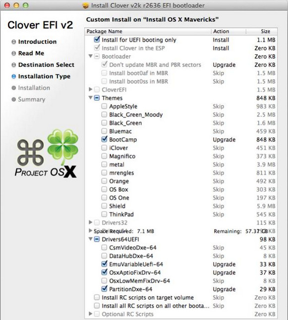 如何使用四叶草Clover安装OS X小牛