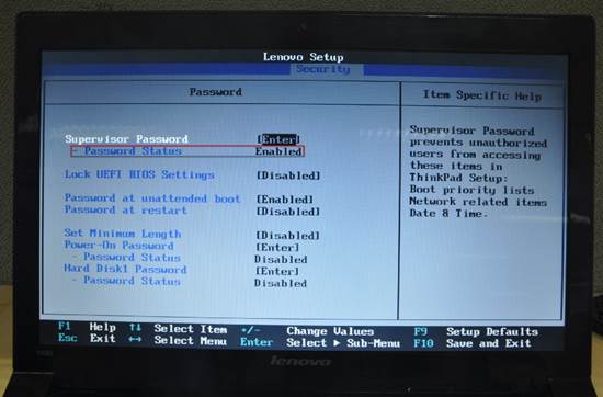 Lenovo SMB 笔记本如何设置BIOS密码