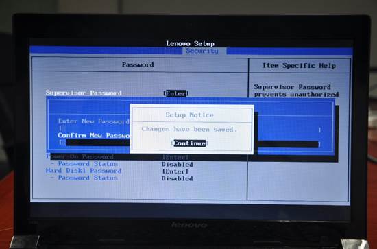 Lenovo SMB 笔记本如何设置BIOS密码