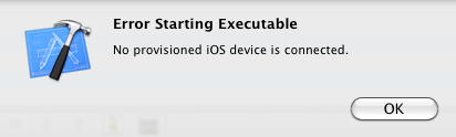 No provisioned iOS device is connected错误解决方法