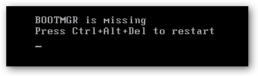 电脑开机提示“bootmgr is missing”是什么原因