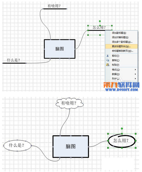 如何使用visio绘画思维导图