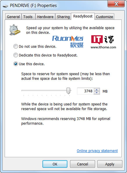 U盘给Win7/Win8系统加速是否真的可行？