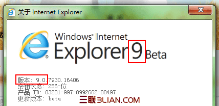 查看IE浏览器版本的方法