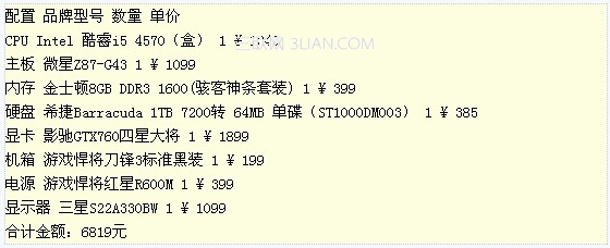 玩大型3D游戏什么样的电脑配置好?