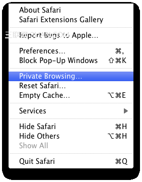 MAC用快捷键快速开启和关闭Safari私密浏览模式