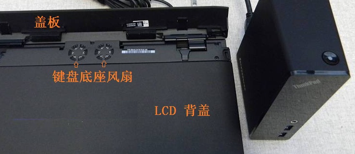 ThinkPad HelixʹUSB3.0 dock ʱ򿪷ȸǰ
