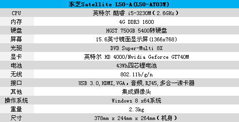 东芝15寸L50娱乐本评测