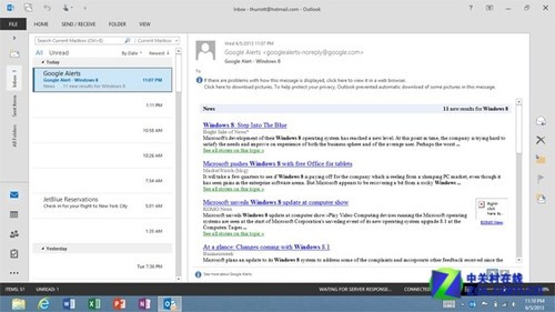 Outlook 2013 RT预览版