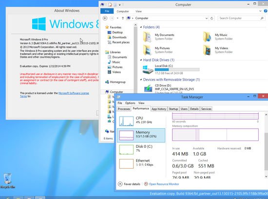 Windows Blue新界面Metro风格做调整