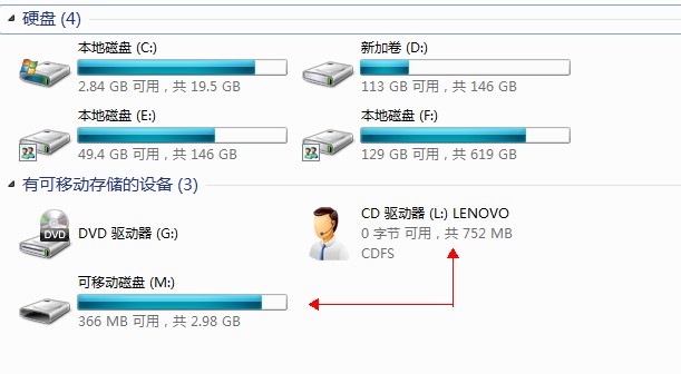 USB接口接U盘无法识别，鼠标可正常识别