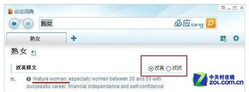 必应词典另外玩法 2012网络热词大搜索