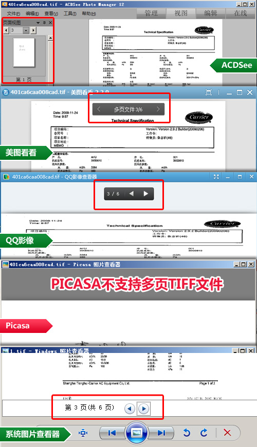 主流看图软件小测 谁能完美支持TIFF格式