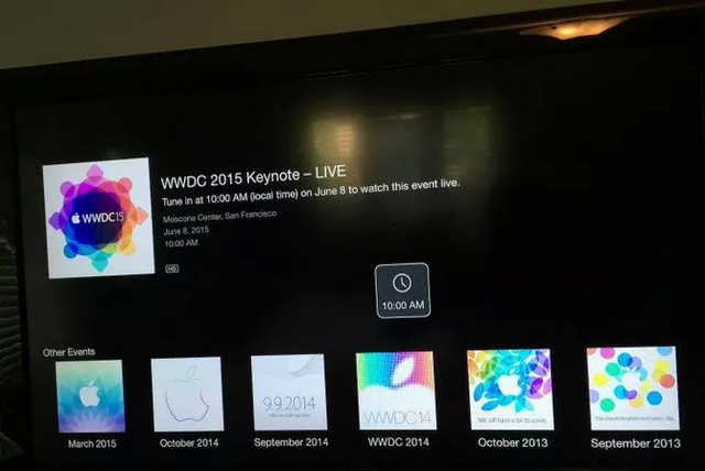 2015年苹果WWDC发布会什么时候开