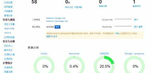 新浪云计算SAE免费空间申请使用及域名