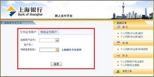 支付宝上海银行如何使用网上银行专业版支付