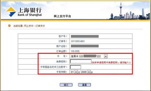 支付宝上海银行（大众版）如何使用信用卡直接支付