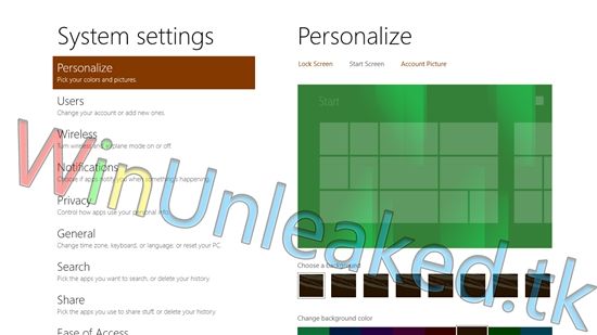 Win8新功能曝光：自定义开始屏幕背景图片