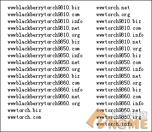 黑莓新注566个域名：98系列杂米近500个
