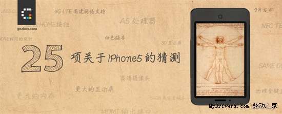 苹果iPhone5的25个可能：内存升级到1G