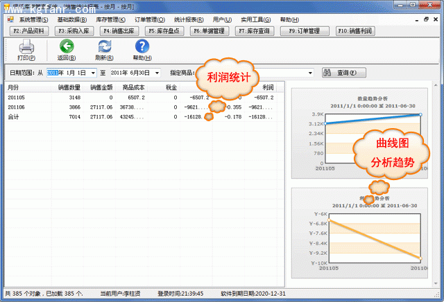 银狐库存管家统计报表图文教程