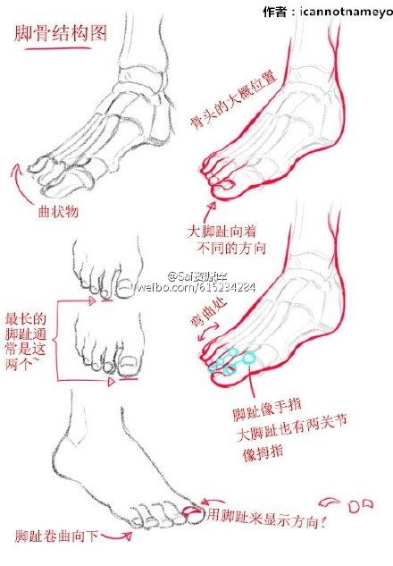 SAI人漫人物脚部的绘制教程参考