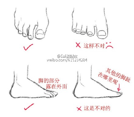 SAI人漫人物脚部的绘制教程参考