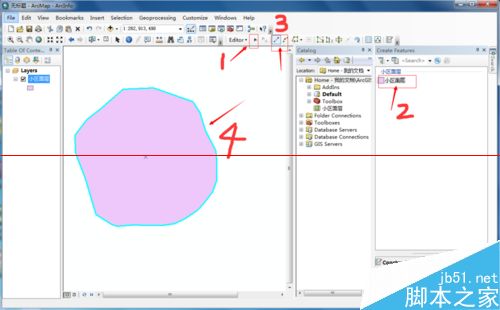 ArcMap绘图软件绘制一个小区面层图形的详细教程