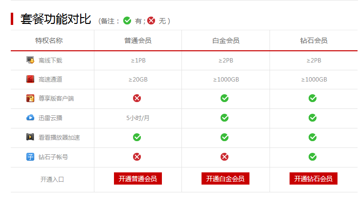 迅雷8白金会员是什么