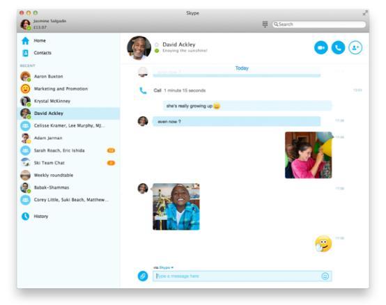 Win和Mac版Skype升级 可同时文字视频聊天