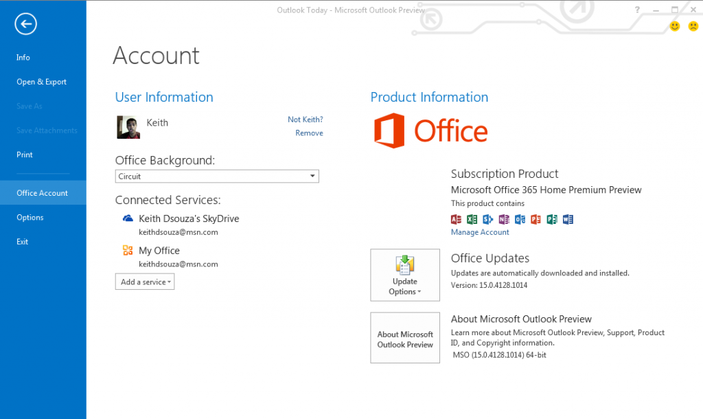 Office 2013 预览版界面截图欣赏