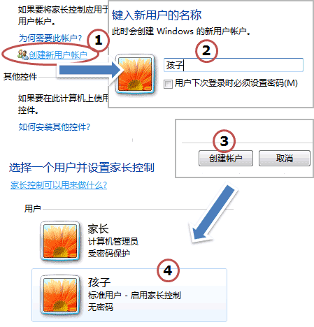 Windows7如何设置不让孩子玩游戏？