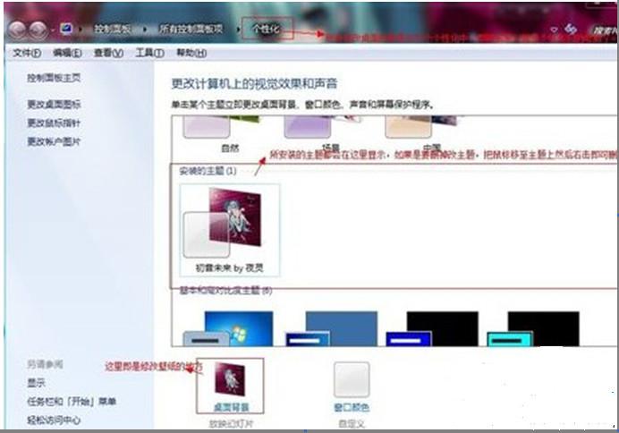 win7系统怎么安装个性化主题