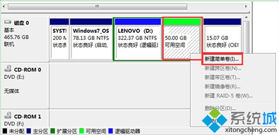 win7系统自带分区功能不能用怎么办